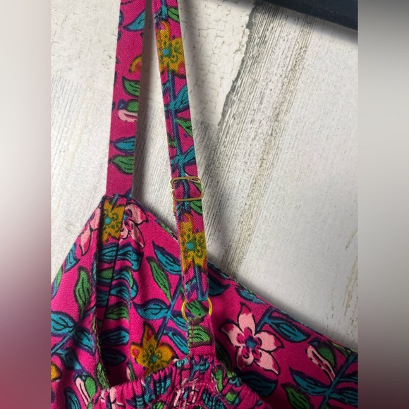 NATURAL LIFE Bailey Mini Dress - Pink Green Floral Mix XS - Picture 7 of 10